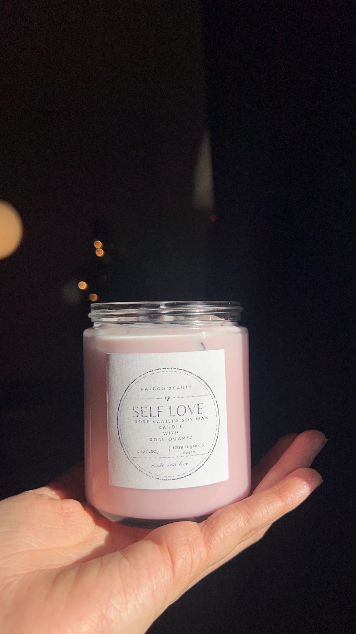 Kayboo Beauty Rose Vanilla Self Love Candle
